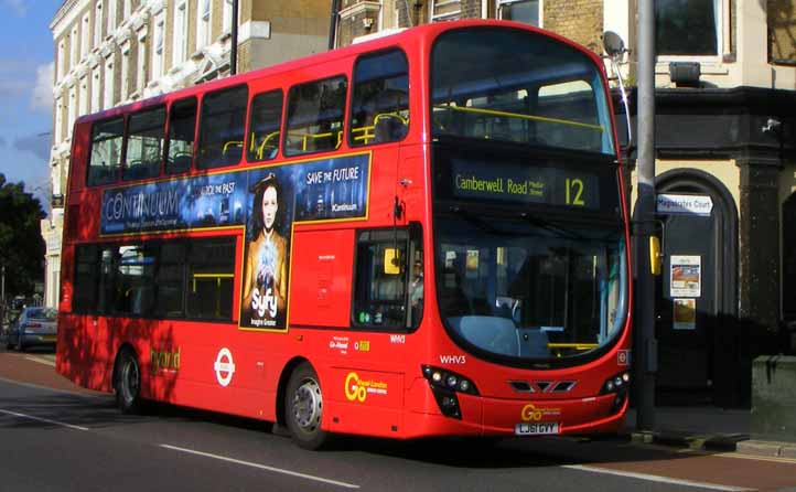 Go-Ahead London Volvo B5LH Wright Eclipse Gemini hybrid WHV3